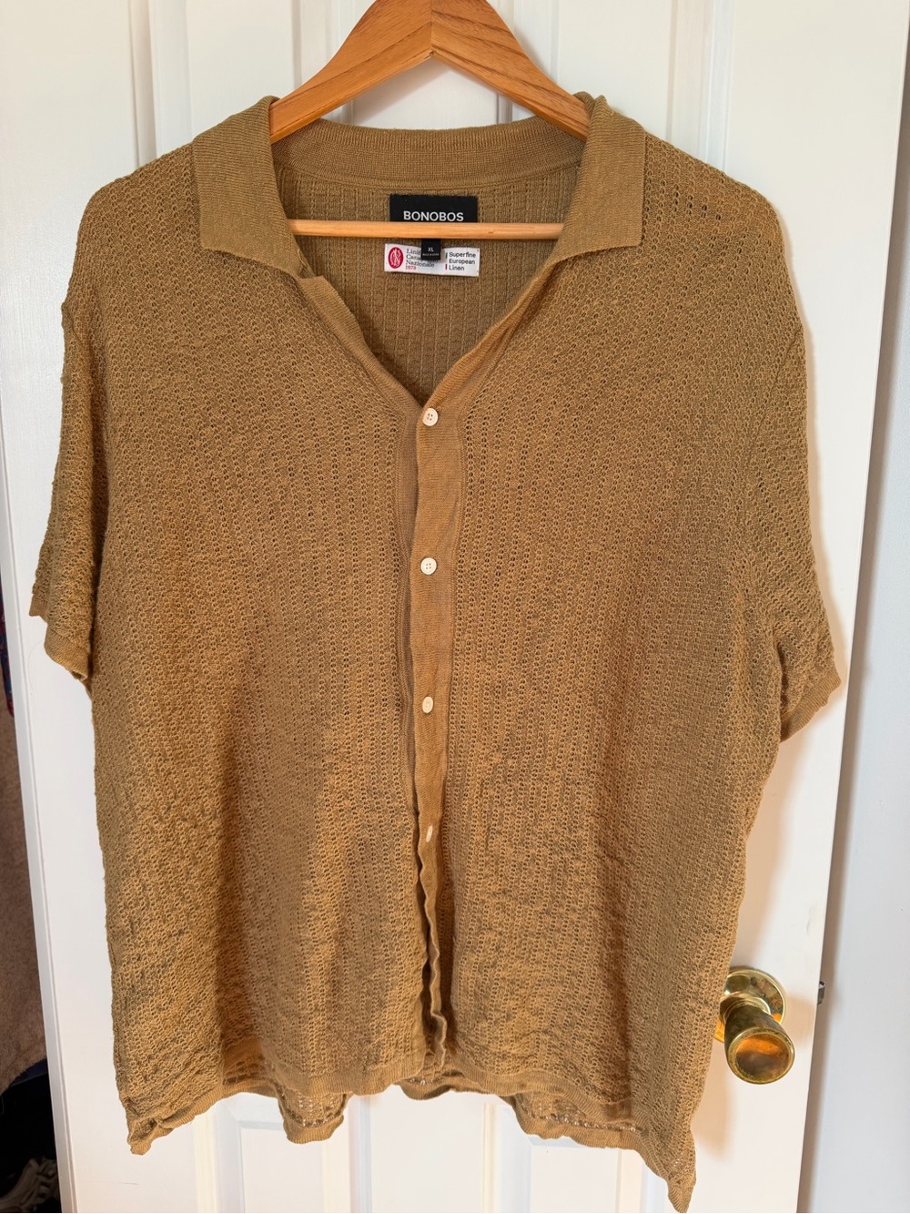 Bonobos Linen Button Down Polo XL
